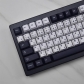 GMK Brief Black-White Japanese 104+25 PBT Dye-subbed Keycaps Set Cherry Profile for MX Switches Mechanical Gaming Keyboard